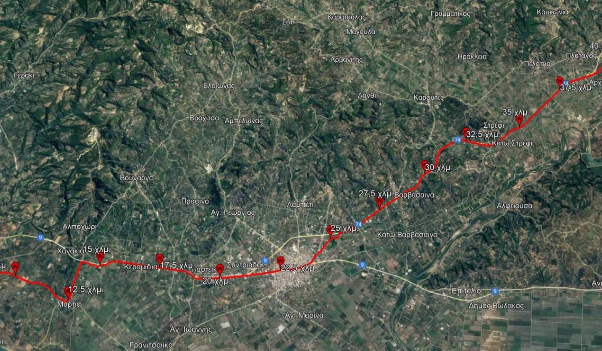 Διαδρομή Μαραθωνίου /
Route of Marathon